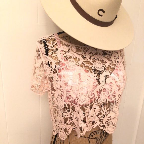 SM Forever 21 Light Pink Crop Top - Picture 3 of 8